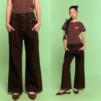 ราคา CHUUCHOP Kiddy Jeans กางเกงยีนส์ขายาว สีน้ำตาล เฟดด้านหน้า C8507 (26313691207)