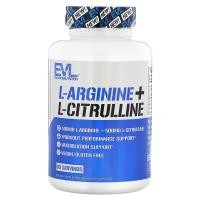 ราคา EVLution Nutrition L Arginine L Citrulline 120 Veggie Capsules (26243926282)