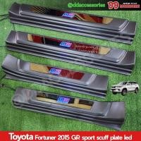 ราคา ชายบันได กันรอยขอบประตู Toyota Fortuner 2015 2016 2017 2018 2019 2020 2021 2022 2023 2024 ขอบดำ GR Sport มีไฟ และไม่มีไฟ (22894039183)