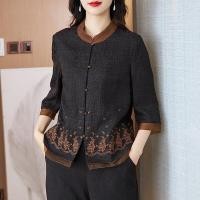 ราคา เสื้อเชิ้ตผ้าไหมแก้วแขนสามส่วน (126435877834)