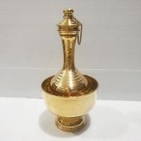 ราคา กรวดน้ำทองเหลือง กว้าง 4 นิ้ว ทรงหัวโต สูงรวม 9 นิ้ว (18320957033)