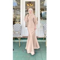 ราคา ชุดอิสลาม เดรสมุสลิม ชุดเดรสยาว ใส่ออกงาน เนื้อผ้าซาร่า รุ่น ซินดี้ เดรสสวยราคาถูกพร้อมส่ง (24445345480)