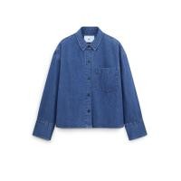 ราคา AIIZ เสื้อเชิ้ตแขนยาวผู้หญิงผ้าเดนิมมีกระเป๋า AIIZ Women s Denim Shirt with Pocket (26178779981)