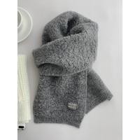 ราคา Pouie ผ้าพันคอไหมพรมหนาสำหรับผู้หญิง 100 วูล (25078713167)