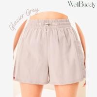 ราคา New in Nov WellBuddy กางเกงวิ่งผู้หญิง มีซับในกันโป๊ ใส่มือถือได้ กางเกงออกกำลังกายขาสั้น Active A Line Shorts (25656264347)