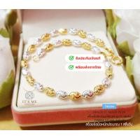 ราคา ITS ME สร้อยข้อมือเงินแท้92 5 ชุบ 2K ลายเม็ดปะคำตัดลาย หนัก 1 สลึงตัน ยาว 6 5 7 นิ้ว เนื้อเงินแท้ (25491731084)