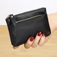 ราคา กระเป๋าใส่เหรียญหนังแท้บางเฉียบสำหรับผู้หญิง กระเป๋าใส่เหรียญแบบพกพาขนาดเล็ก เคสใส่บัตร กระเป๋าใส่เหรียญและกุญแจ สไตล์เกาหลี หนังวัว (25601368152)