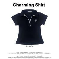 ราคา Saideehome Charming shirt เสื้อเชิ้ตคอปกแหวกอก ลูกไม้ (26255796067)