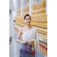 ราคา ชุดทำบุญ by Narciss เสื้อลูกไม้ เสื้อสไบ เสื้อบ่าเฉียง เสื้อบ่าเดียว เสื้อลูกไม้ขาว (24919066290)