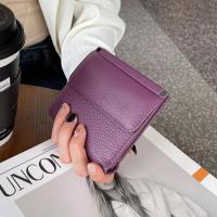 ราคา กระเป๋าสตางค์หนังแท้สไตล์ยุโรปสำหรับผู้หญิง กระเป๋าใส่เหรียญหนังวัวนิ่ม กระเป๋าใส่ธนบัตรแบบพับได้ 2 ครั้ง กระเป๋าสะพายข้างแบบลำลอง (21106715274)