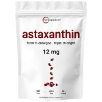 ราคา Micro Ingredients Astaxanthin 12mg 120 softgels tanning pills Strength Carotenoids w 100 Astaxanthin from MicroAlgae (26233359847)
