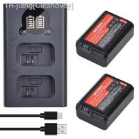 ราคา 2Pcs 2160mAh NP FW50 NP FW50 NPFW50 Battery Akku LCD Dual Charger for Sony Alpha a6500 a6300 a7 7R a7R a7R II a7II NEX 3 NEX 5 new brend Clearlovey (19625511402)