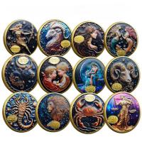 ราคา เหรียญที่ระลึกกลุ่มดาว 12 กลุ่ม เหรียญโลหะสีทองคำสำหรับการค้าต่างประเทศ เหรียญสะสมกลุ่มดาว (126807608532)