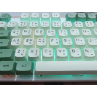 ราคา Thai English Keycaps 140 Keys keycap ไทย Honey Milk Keycap For MX Switch Mechanical Keyboard PBT Dye sublimation keycaps (126732855712)