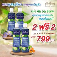 ราคา 2ฟรี2 799 แชมพูสมุนไพรมะกรูดและอัญชัน สมุนไพรคุณภัทร ขนาด 350 มล ขวด บำรุงเส้นผม ทำความสะอาดเส้นผม ลดความมัน ผมแข็งแรงดกดำ เงางาม (24268913835)