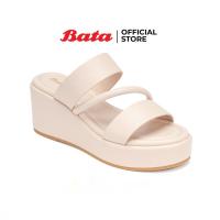 ราคา Bata บาจา รองเท้าส้นตึกแบบสวม สูง 3 นิ้ว สำหรับผู้หญิง รุ่น DAMINA สีฟ้า 7319306 สีเบจ 7318306 (24689508872)