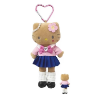 ราคา ของแท้ 100 คิตตี้หนังสีดำลายเสือดาวขายาว จี้ตุ๊กตา หัวเข็มขัดรูปหัวใจแมว KT น่ารัก พวงกุญแจห้อยกระเป๋าเป้สะพายหลัง (25579006130)