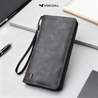 ราคา VOCOAL กระเป๋าสตางค์ผู้ชายแบบยาวกระเป๋าสตางค์อเนกประสงค์กระเป๋าสตางค์ยาว PU นิ่มกระเป๋าใส่บัตรได้เยอะ ID เครดิตใส่บัตรได้หลายใบกระเป๋าสตางค์ธุรกิจ Pouch Koin ผู้ที่ใส่บัตรกระเป๋าเหรียญหนัง PU (2570699