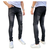ราคา TPPJEANS Size28 52 9Mens Skinny Stretch กางเกงยีนส์ผู้ชาย ทรงสกินนี่ เดฟ สีดำยีนส์ฟอก แต่งสะกิดขาด ผ้ายืด ใส่สบาย เป้าซิป มีไซส์ใหญ่ รับชำระปลายทาง (24337865162)