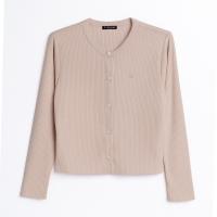 ราคา haas เสื้อคลุมแขนยาว คอกลม ปัก H Ribbed Knit Cardigan HBSK5368 (25952871994)