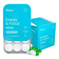ราคา Neuro Energy Caffeine Gum Mints for Energy Focus Sugar Free with L theanine Caffeine Vitamin B12 Vitamin B6 Peppermint Flavor (25992747803)