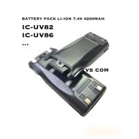 ราคา แบตเตอรี่ IC UV82 IC UV86 GP 889D Li ion 7 4V 4200mAh วิทยุสื่อสาร Battery Pack (21359780923)