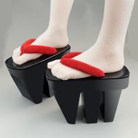 ราคา รองเท้าเกี๊ยะสามฟันพื้นนิ่มรองเท้าเกี๊ยะไม้ถูพื้นหญ้ารองเท้าแตะสไตล์ญี่ปุ่น Oiran Onmyoji รองเท้าแตะส้นสูงพิเศษ cosplay (23319815086)