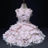 ราคา Lolita ชุดเดรสคอห้อย ชุดประจำวัน สไตล์เจ้าหญิงโบว์ โลลิต้า (24749065670)