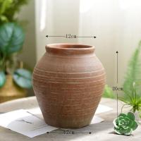 ราคา ถ้วยจิตรกรรมลายดอกไม้สไตล์ย้อนยุค ถ้วยจิตรกรรมดินเผาสีแดงทำมือ ถ้วยจิตรกรรมดินเผาเซรามิก ตกแต่งห้องนั่งเล่นบ้านพักที่อยู่อาศัย ถ้วยจิตรกรรมดอกไม้แห้ง (25492263825)