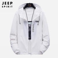 ราคา JEEP SPIRIT 2022 Mens Sun Protection Clothing UV Protection Outdoor Sports Skin Clothing Windbreaker Hooded Jacket (14615447768)