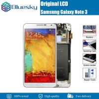 ราคา จอแอลซีดีสำหรับซัมซุง AMOLED ของแท้3 N9005 N900A N9002 N900 3กรัมสัมผัสหน้าจอ LCD หน้าจอดิจิตอล Note3ประกอบสำหรับ Samsung (22132950220)