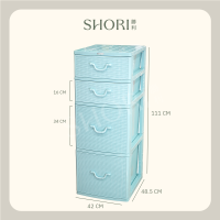 ราคา SHORI ตู้ลิ้นชักพลาสติกใหญ่ลายหวาย สูง111ซม 4ชั้น ลิ้นชัก2ไซส์ รุ่นRM สีหวาน สั่ง1ตู้ ออเดอร์เท่านั้น (23103476869)