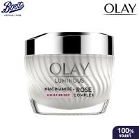 ราคา โอเลย์ ลูมินัส ไนอะซินาไมด์พลัส โรส คอมเพล็กซ์ มอยส์เจอไรเซอร์ 50 กรัม (OLAY Luminous Niacinamide+Rose Complex Cream 50g)