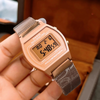 ราคา นาฬิกา Casio รุ่น B640WMR 5A นาฬิกาผู้หญิงรุ่นใหม่ล่าสุด สายถักสีโรสโกลด์ดิจิทัลหรูหรา หน้าปัดกระจกมิเนอรัล ขนาด 38มม พร้อมกล่อง (24757358394)