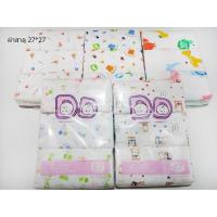 ราคา แพ็ค12ผืน 6ผืน ผ้าอ้อมเด็ก 27 27นิ้ว ผ้าสาลู ผ้าสำลี ยีห้อ HappyD (24029154155)