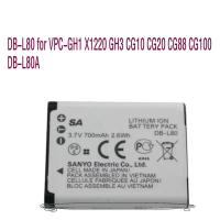 ราคา NEW brand available NEW brand original DB L80 High quality Replacement Sanyo VPC GH1 X1220 GH3 CG10 CG20 CG88 CG100 DB L80A 700mah digital camera available available (22769086403)