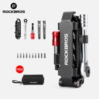 ราคา ROCKBROS ชุดประแจจักรยานเครื่องมือซ่อมแซมจักรยานเสือหมอบกระเป๋าจักรยานภูเขาพับได้อเนกประสงค์พร้อมชะแลงงัดยาง (25164993174)