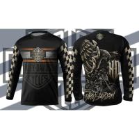 ราคา เสื้อยืด แขนยาว ลาย Harley Davidson สีดํา ไซซ์ s 3xl สําหรับเด็ก ผู้ใหญ่ ขับขี่รถจักรยานยนต์ (16474907261)