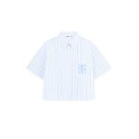ราคา AIIZ เอ ทู แซด AIIZ เสื้อเชิ้ตผู้หญิงแขนสั้นลายทาง AIIZ Womens Striped Short Sleeve Shirt (126498742277)