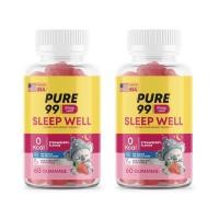 ราคา COD ส่งด่วน ของแท้ Pure99 Sleep Well Gummy 60 กัมมี่ Plas ตะกร้ารวมแบรนด์ของแท้100 เพียว99 (25610855139)