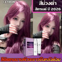 ราคา สียอดนิยม 2026 CAYIROM สีม่วงดำ สีย้อมผม ยาย้อมผม ใช้ง่ายย้อมสีง่าย ย้อมผม แชมพูปิดผมขาว น้ำยาย้อมผม ครีมย้อมผม ยายอมสีผม (126616127661)