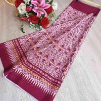 ราคา ผ้าไหมเกษตร ลายมัดหมี่ สีสดใส (25251530843)