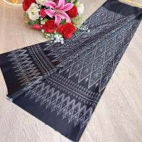 ราคา ผ้าไหมเกษตร ลายมัดหมี่ สีสดใส (25251530849)