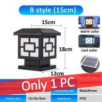 ราคา ไฟติดรั้วโซล่า ไฟติดกำแพงรั้ว ไฟสนาม โคมไฟพลังงานแสงอาทิตย์ Solar garden light โคมไฟLED พลังงานแสงอาทิตย์หัวชาร์จในเสา (14587052106)