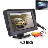 ราคา จอมอนิเตอร์ติดรถยนต์ 4 3 นิ้ว LCD HD พร้อมกล้องมองหลัง จอถอยหลัง ติดคอนโซลรถยนต์ กล้องถอยจอด (26269381782)