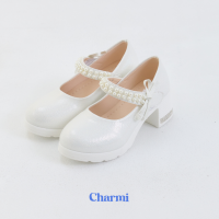 ราคา VIDA CHARMI รองเท้าส้นสูงเด็กผู้หญิงสายคาดประดับมุกตกแต่งโบว์ ไซซ์ 31 36 (26358798708)
