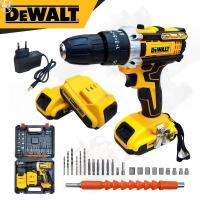 ราคา ของแท้ 100 สว่านไร้สาย DEWALT 20V MAX 3ระบบ เจาะ ขันสกรู เจาะกระแทก สำหรับเจาะคอนกรีต เหล็ก ไม้ แบตเตอรี่ 2 ก้อน พร้อมกระเป๋า แบตอด น้ำหนักเบา ใช้งานหนักได้ดี สินค้านำเข้ามีประกันศูนย์ (24888539155)