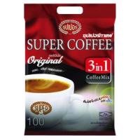ราคา Super Coffee 3in1 Original ซุปเปอร์ กาแฟ สูตรออริจินัล 17g x 100ซอง (352648409)