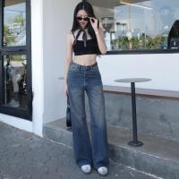 ราคา กางเกงยีนส์ขากระบอกแต่งขา รุ่น Bamboo Jeans (25257621657)