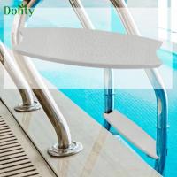 ราคา Dolity บันไดบันไดสำหรับสระว่ายน้ำ18นิ้วอเนกประสงค์บันไดกันลื่นสระว่ายน้ำบันไดสำหรับสระว่ายน้ำขั้นบันไดสีขาว (24597730292)